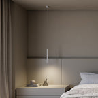 Minimalistické hliníkové závěsné svítidlo AeroLume, teplé LED světlo 2700 K