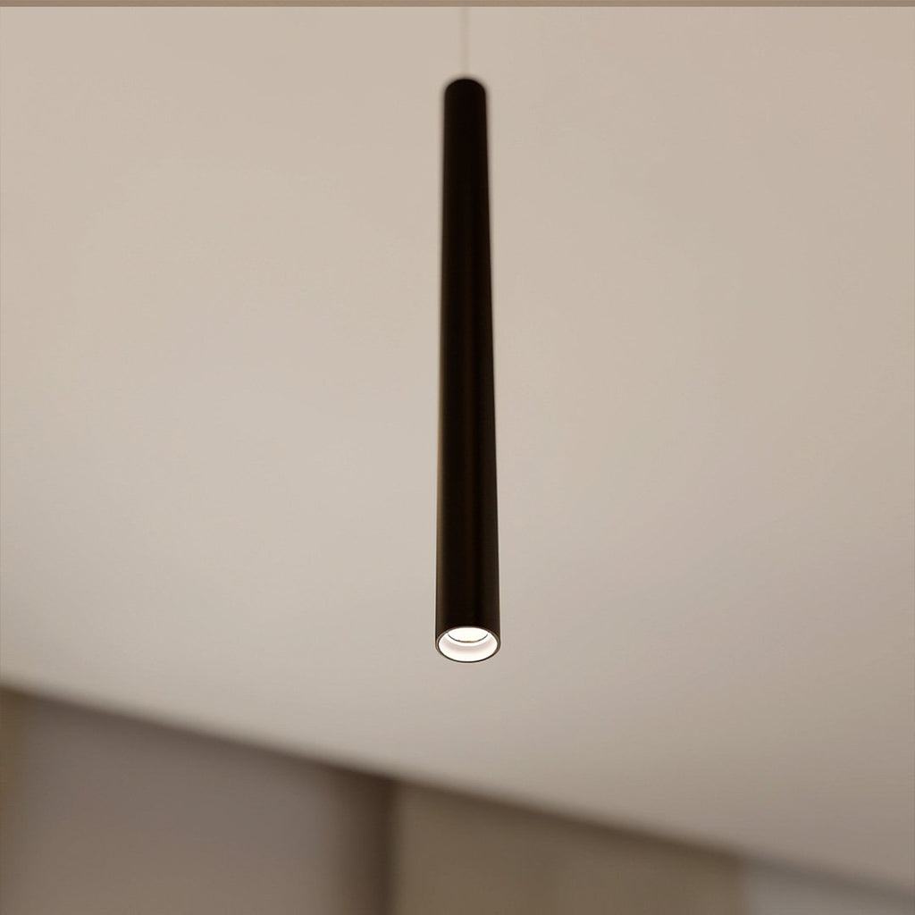 Minimalistické hliníkové závěsné svítidlo AeroLume, teplé LED světlo 2700 K