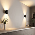 Aplique de parede SolaraGlow LED de luz quente difusa para a sala de estar