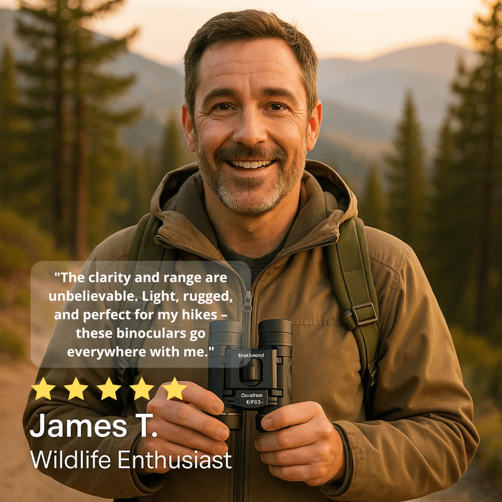 Jumelles compactes HD 40x22 pour la randonnée, le camping et l’observation des oiseaux