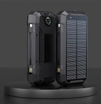 Solarny powerbank 30 000 mAh EclipseVolt, wodoodporny, z bezprzewodowym ładowaniem Qi