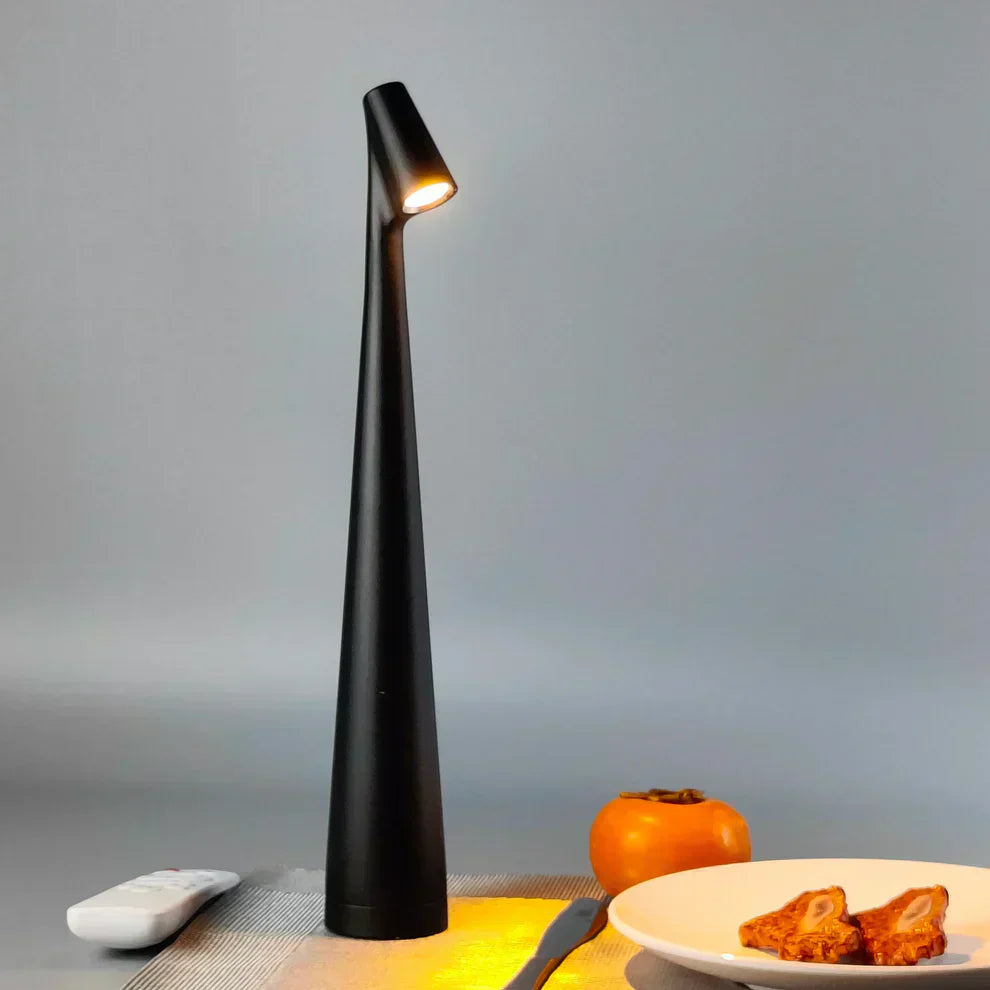 Candeeiro de mesa LED sem fios, design nórdico em alumínio com regulação tátil da intensidade da luz