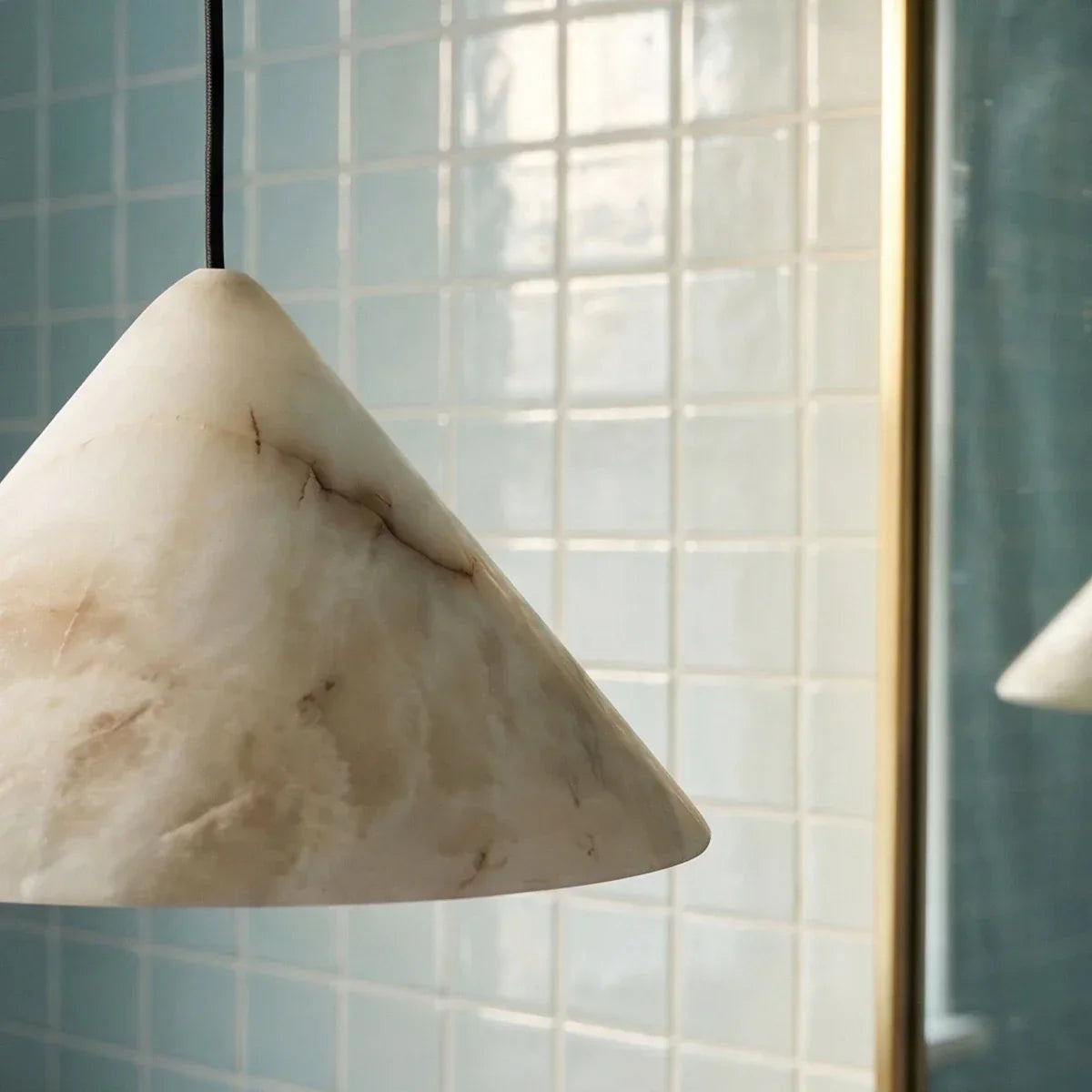 Petal Glow Alabaster Pendant Light Inspired By Cherry Blossoms