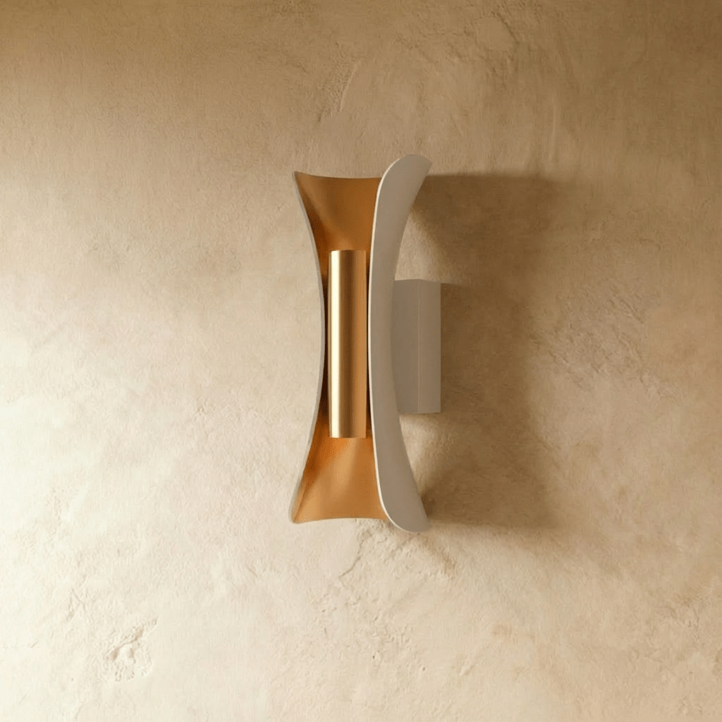 AeroAvenue Modern Outdoor Wall Light With Black Or White Finish