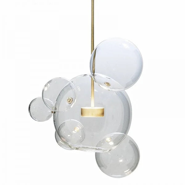 Suspension OrbisGlow Moderne en Verre Sphérique, Plusieurs Tailles