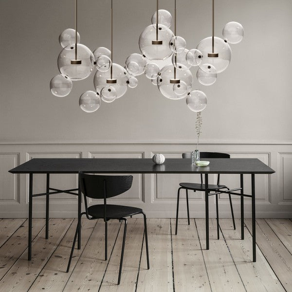 Suspension OrbisGlow Moderne en Verre Sphérique, Plusieurs Tailles