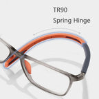 Óculos de leitura progressivos, lentes ultraleves com filtro de luz azul, 5 cores