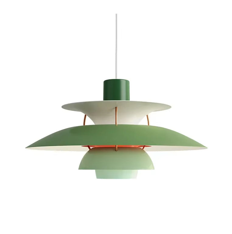 Petal Pendant Light, Danish-Inspired Iron Frame, 3 Sizes