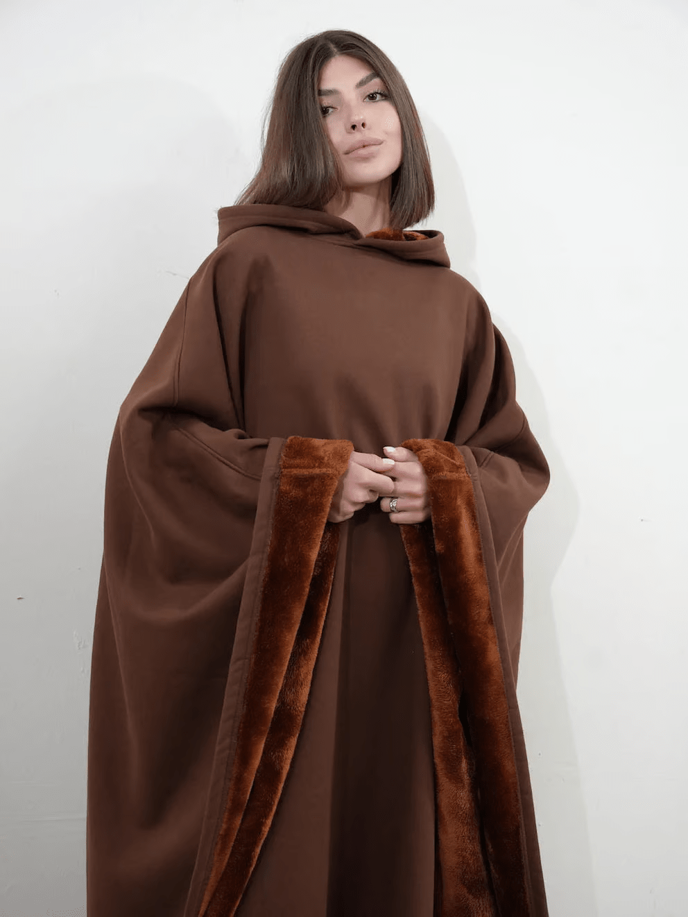 Camisola com capuz ponderada ArcticFlare NovaWeave, conforto calmante em polar
