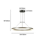 Lampadario Aether Ring con bagliore ambientale morbido per interni moderni