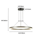 Lampadario Aether Ring con bagliore ambientale morbido per interni moderni