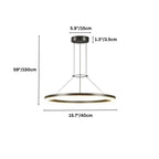 Lampadario Aether Ring con bagliore ambientale morbido per interni moderni