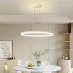 Lampadario Aether Ring con bagliore ambientale morbido per interni moderni