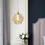 Petal Glow Stained Glass Pendant Light With Floral Bloom Motif