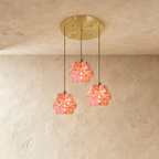 Petal Glow Stained Glass Pendant Light With Floral Bloom Motif