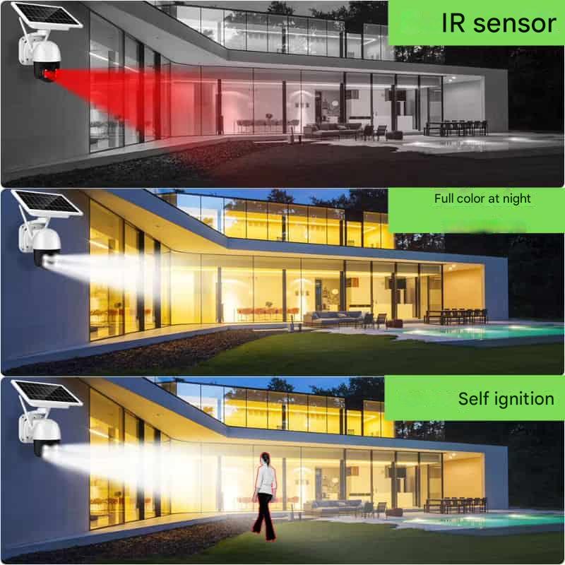 Bezprzewodowa kamera bezpieczeństwa Solar 4K z podwójnym obiektywem i 10-krotnym zoomem, NovaGuard