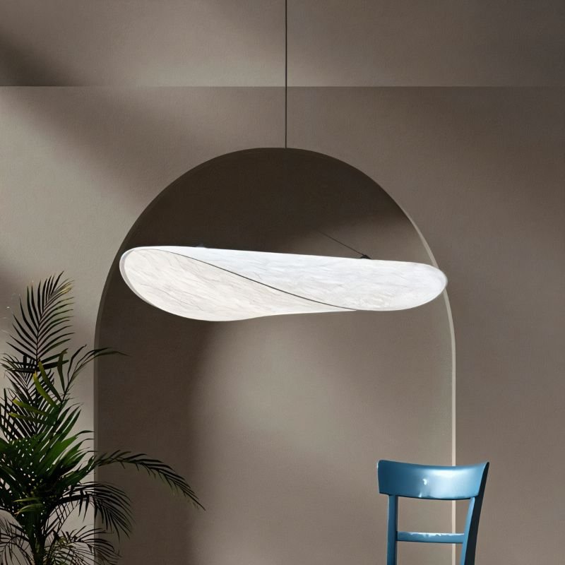Nimbus Cloud Tyvek Pendant Light With Warm Diffused LED Glow
