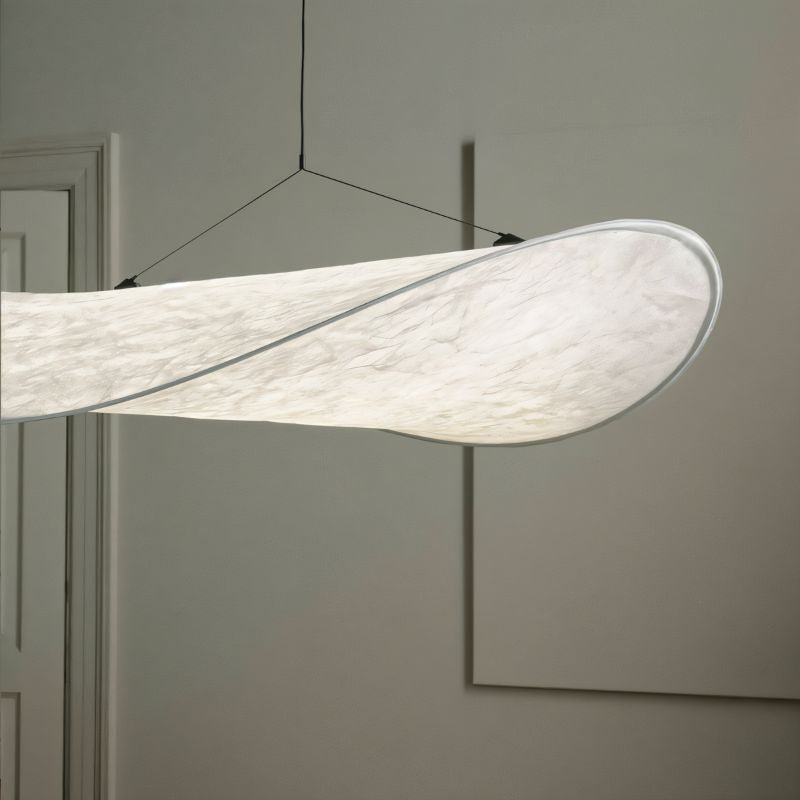 Nimbus Cloud Tyvek Pendant Light With Warm Diffused LED Glow