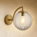 Aurelia Glass Orb Wall Lamp With Colorful Glass Shade Sconce
