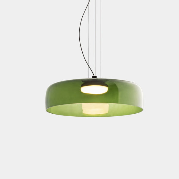 FjordLumen Glass Pendant Light, Warm LED Glow, Multi-Tier Design