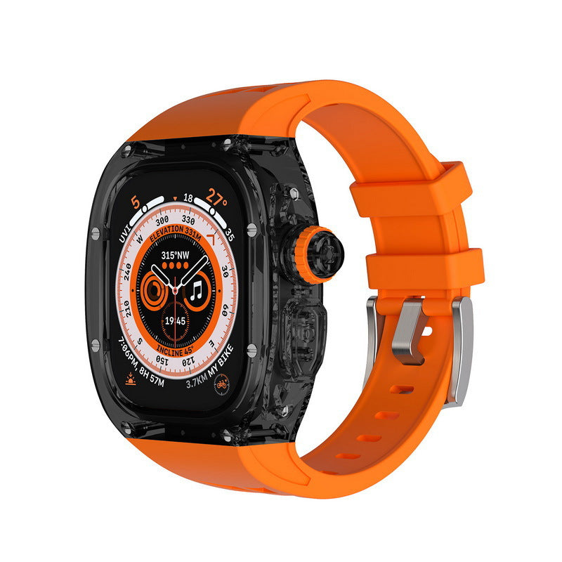 Etui Apple Watch Ultra, wytrzymała osłona z poliwęglanu LumaPro z paskiem TPU