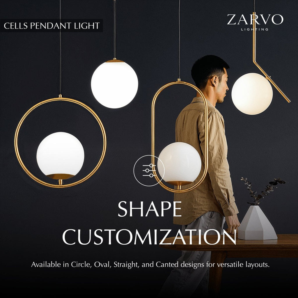VeraGrid Pendant Light With Brass Black Or Chrome Finishes