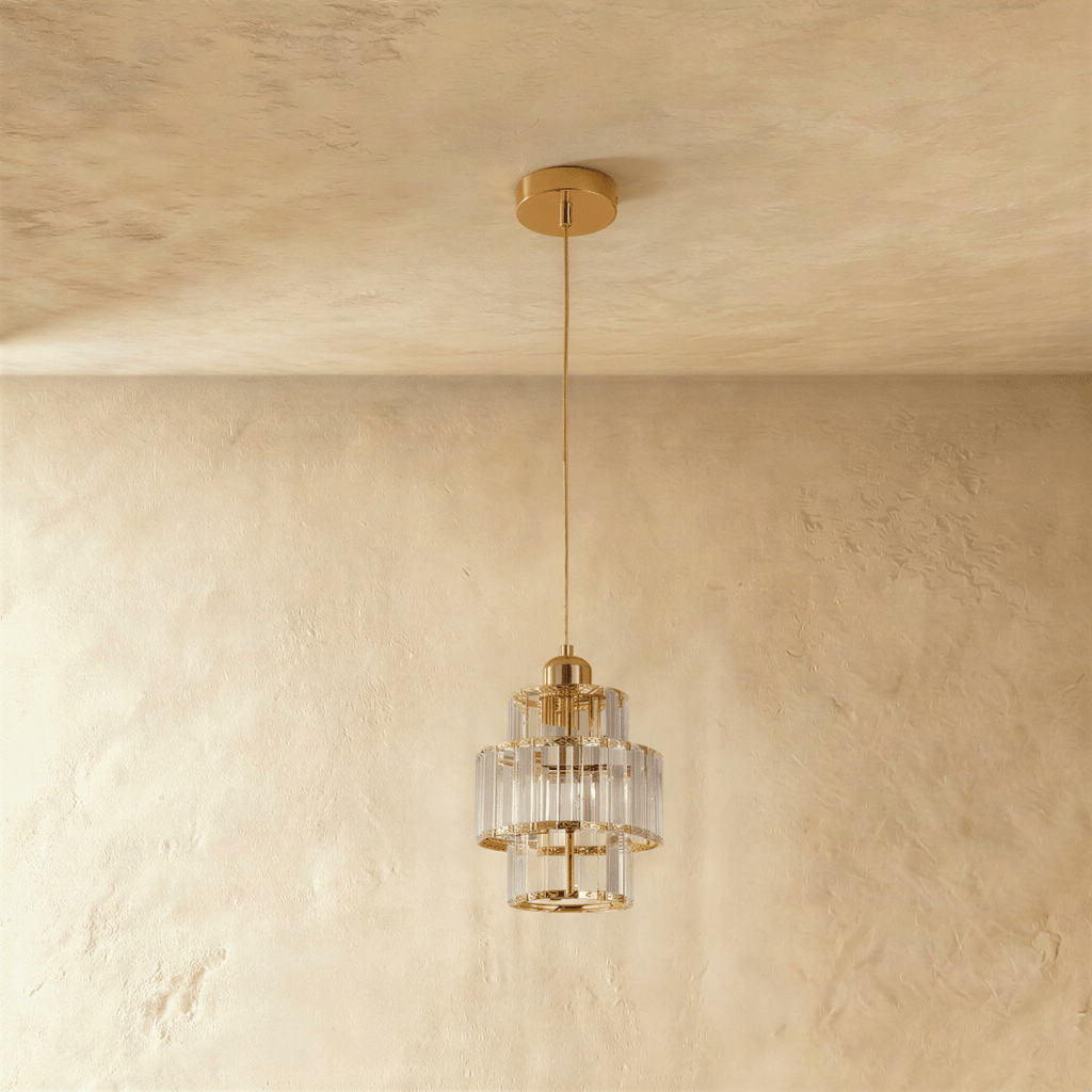 Luminique Crystal Pendant Light With LED For Living Rooms And Hallways