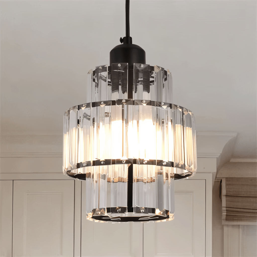 Luminique Crystal Pendant Light With LED For Living Rooms And Hallways