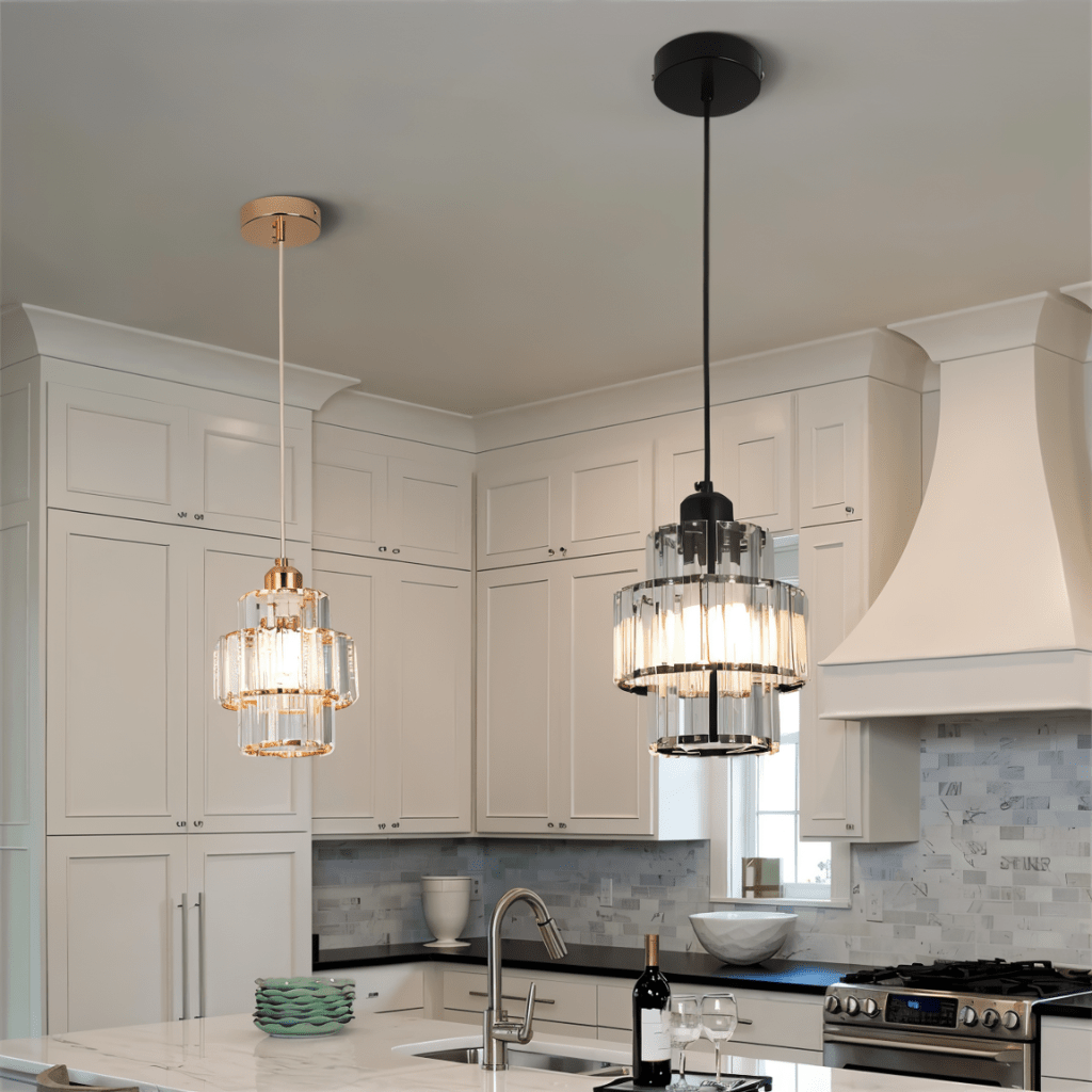 Luminique Crystal Pendant Light With LED For Living Rooms And Hallways