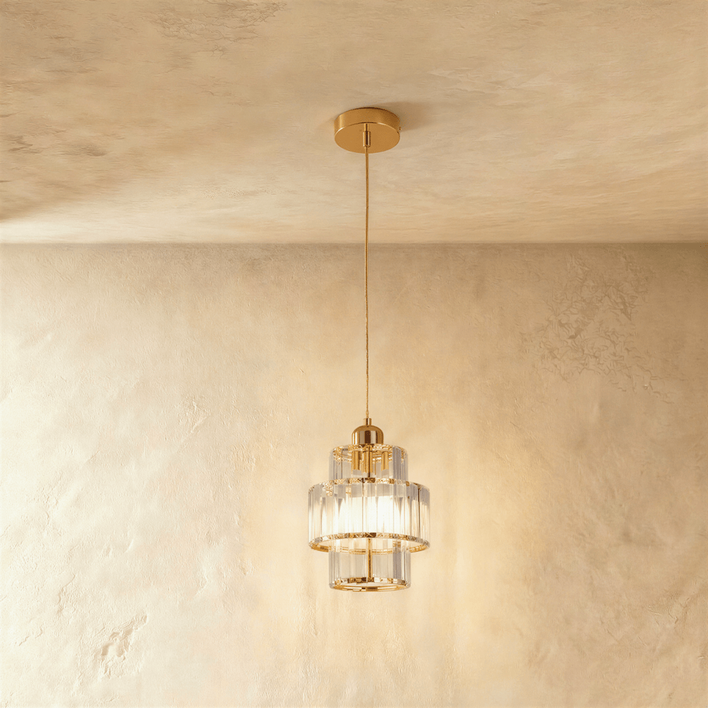 Luminique Crystal Pendant Light With LED For Living Rooms And Hallways