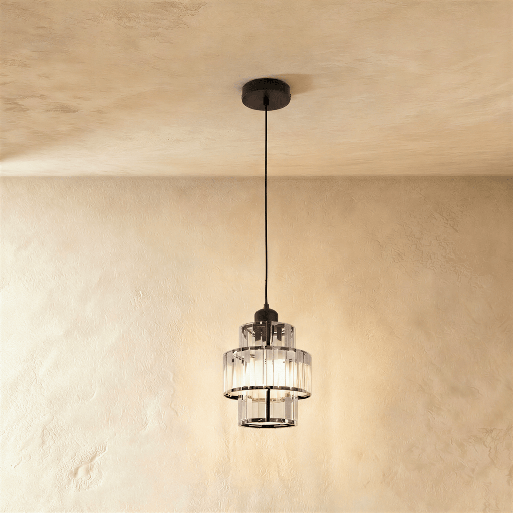 Luminique Crystal Pendant Light With LED For Living Rooms And Hallways