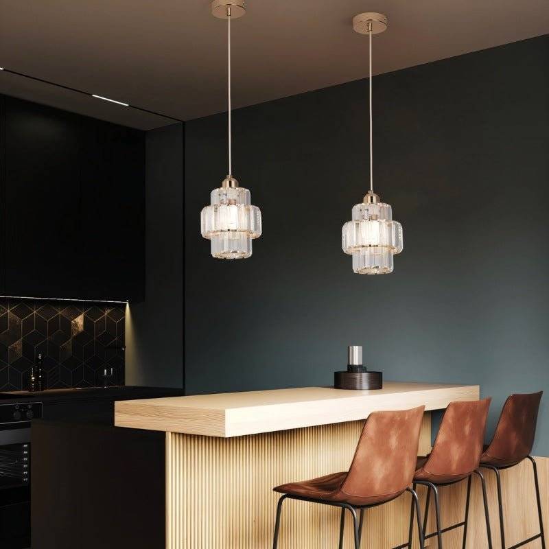 Luminique Crystal Pendant Light With LED For Living Rooms And Hallways