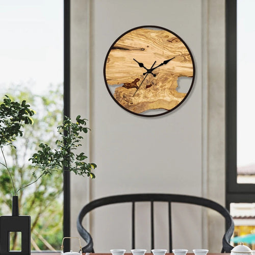 AstraLume Round Wall Clock With Transparent Acrylic Dial, Minimalist Design