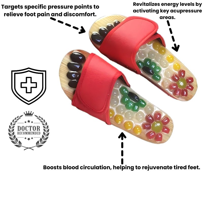 NimbusFlex テクスチャード スライドサンダル（Accu-Pressure フットベッド付き）