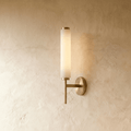 LumenSilk Alabaster Vertical Wall Light For Subtle Architectural Glow