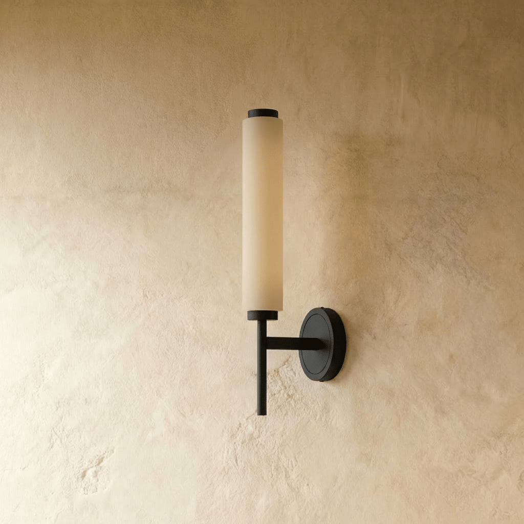 LumenSilk Alabaster Vertical Wall Light For Subtle Architectural Glow
