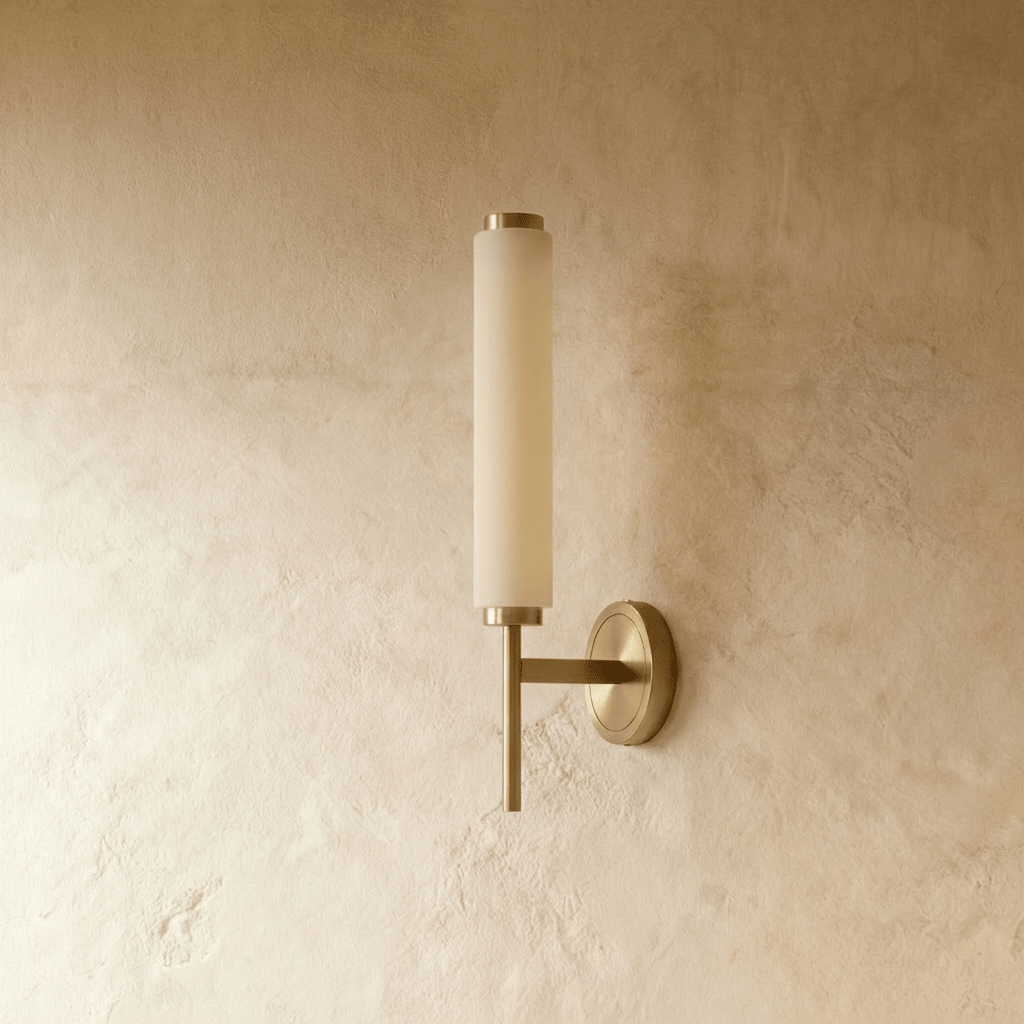 LumenSilk Alabaster Vertical Wall Light For Subtle Architectural Glow