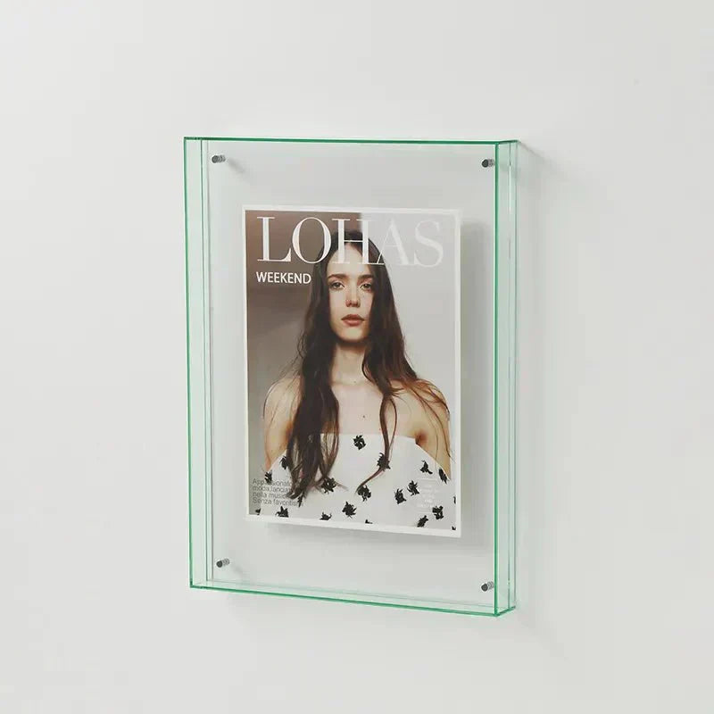 Acrylic Photo Frame for Wall Display, NovaGlass Multicolor Design