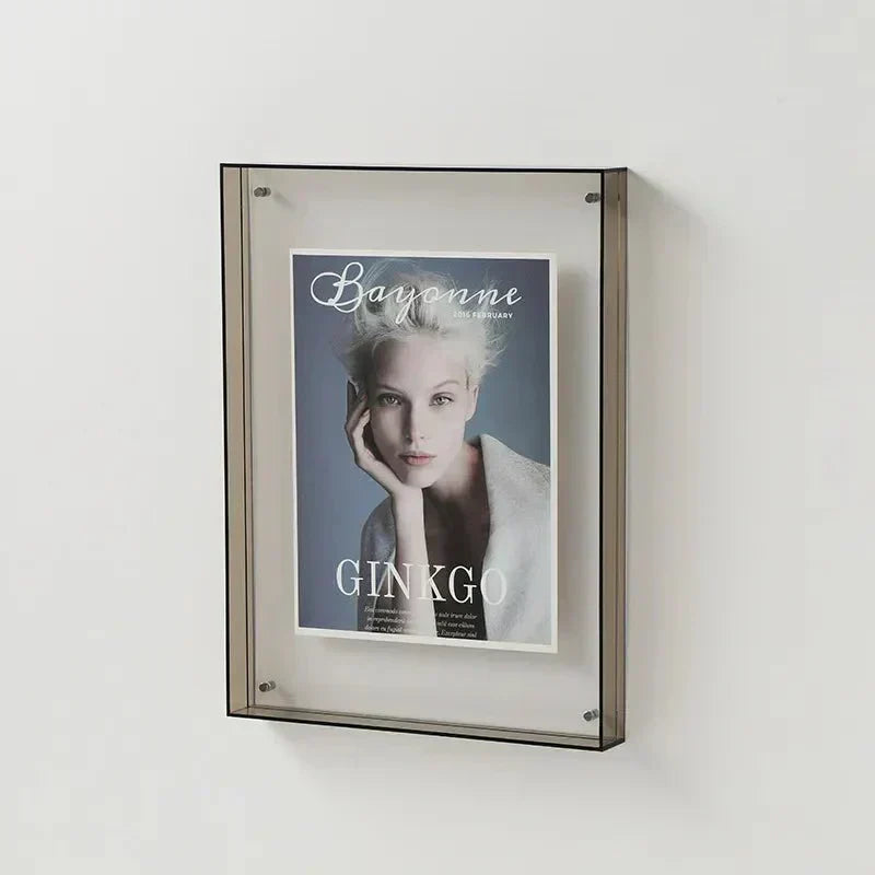 Acrylic Photo Frame for Wall Display, NovaGlass Multicolor Design