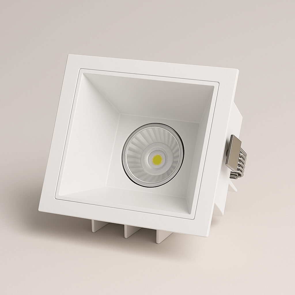 LumenForge Square IP65 Recessed Downlight With White Trim
