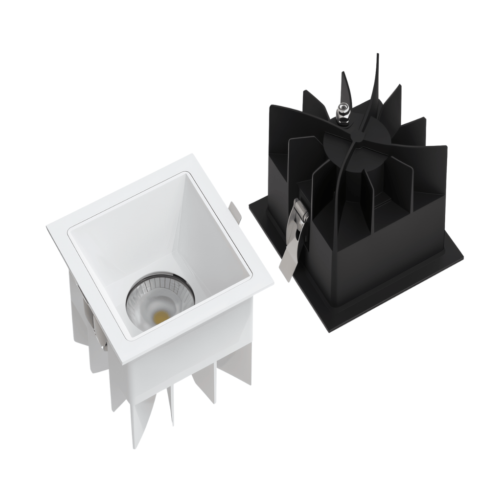 LumenForge Square IP65 Recessed Downlight With White Trim