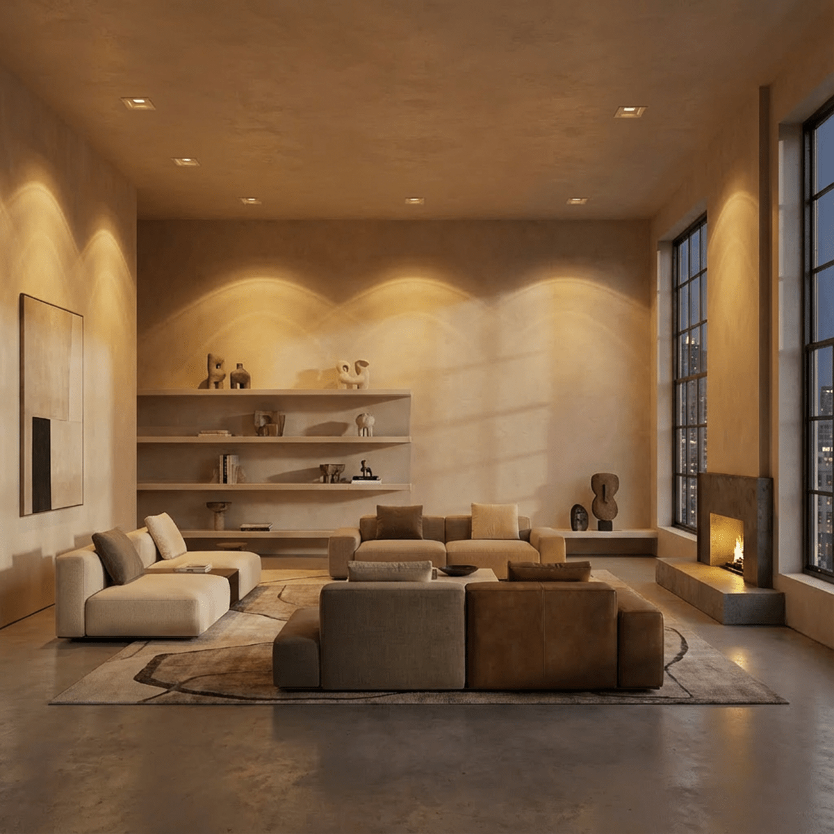 LumenForge Square IP65 Recessed Downlight With White Trim