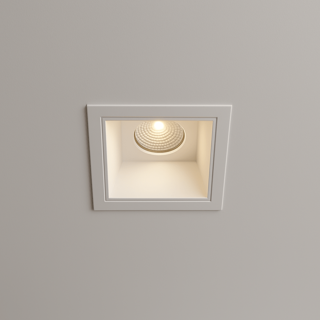 LumenForge Square IP65 Recessed Downlight With White Trim