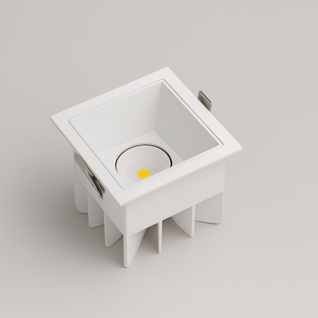 LumenForge Square IP65 Recessed Downlight With White Trim