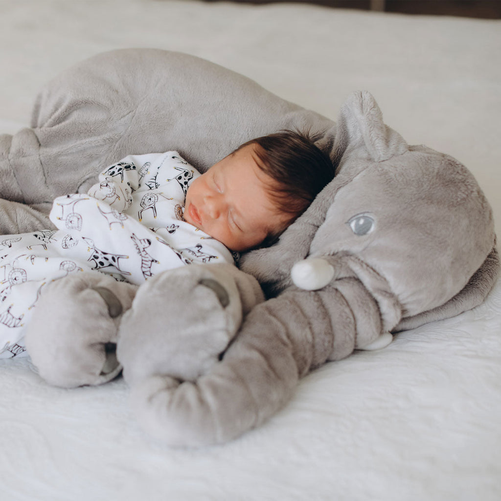 SnugPhant blød elefant-krammepude til babyer og småbørn