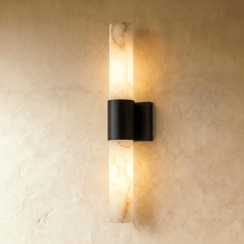 Aurora Copper Marble Wall Light Sconce For Modern Hallways