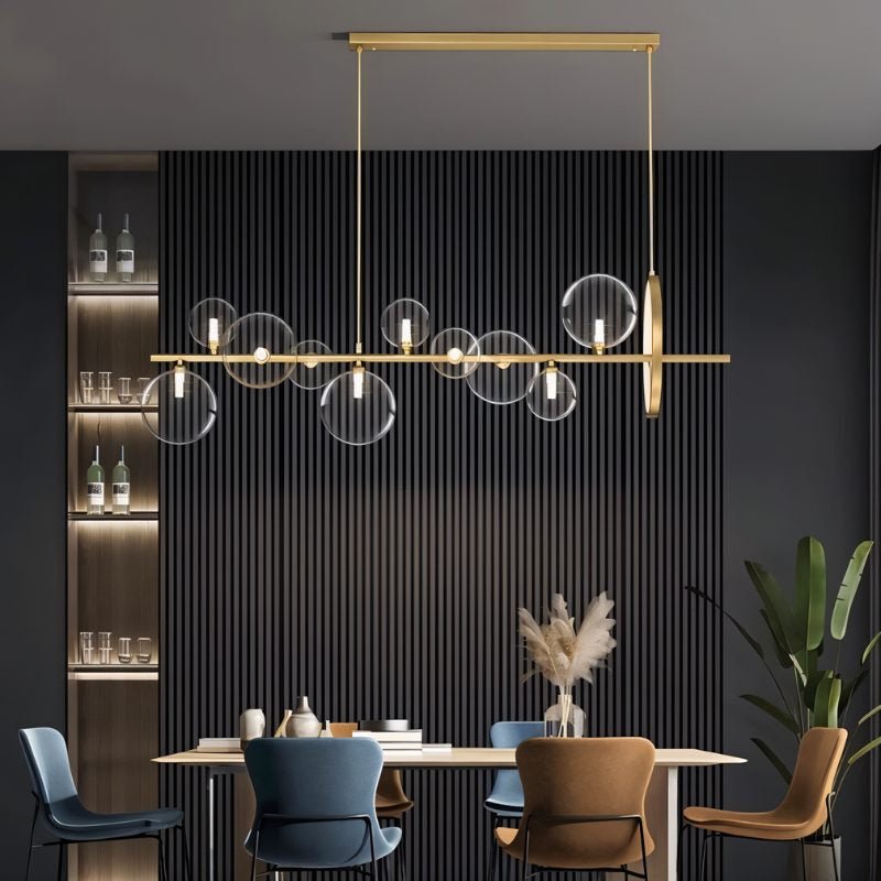 NovaLume Orbit LED Chandelier for Modern Living and Dining Rooms