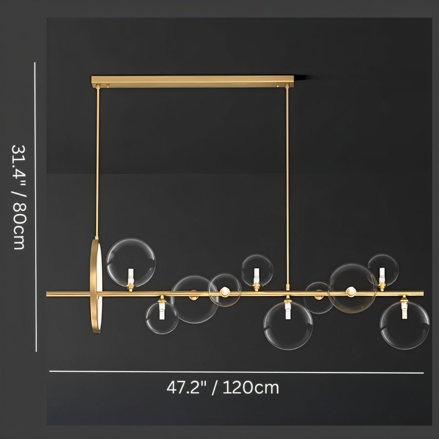 NovaLume Orbit LED Chandelier for Modern Living and Dining Rooms