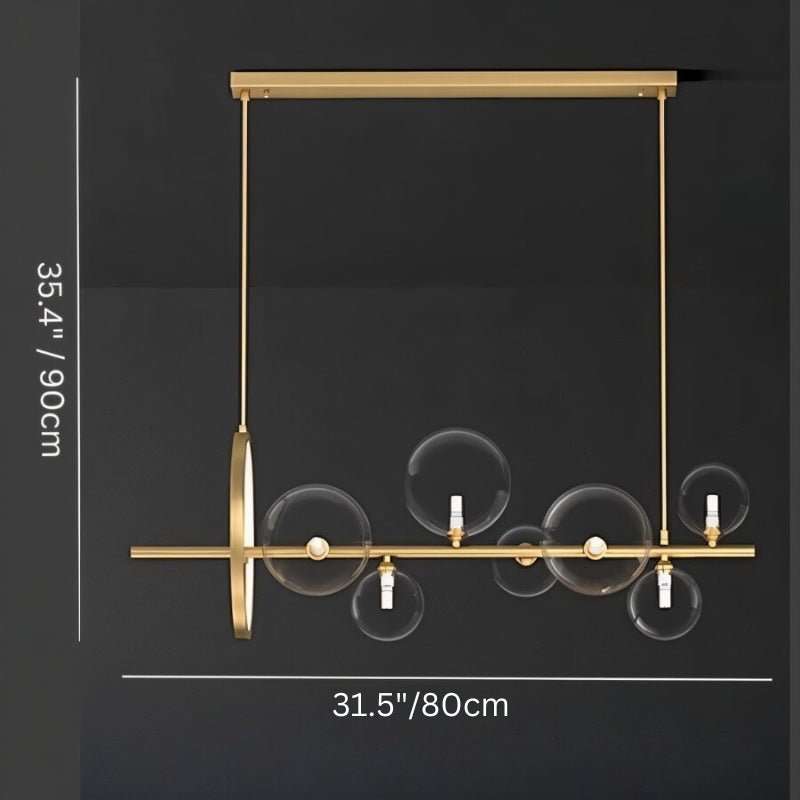 NovaLume Orbit LED Chandelier for Modern Living and Dining Rooms