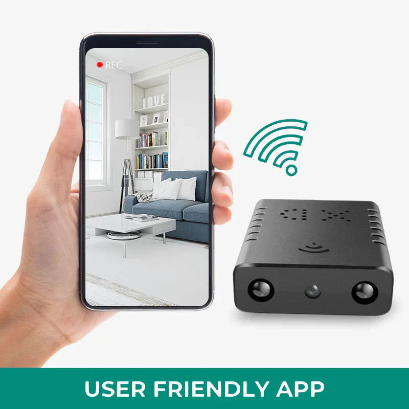 Miniaturní bezpečnostní kamera 1080P s nočním viděním a vestavěným mikrofonem